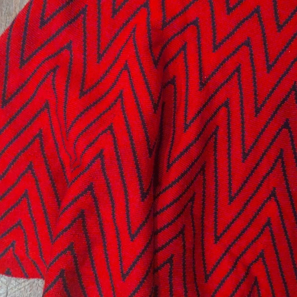 Candies women's medium red‎ black knit mini skirt